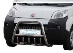 Front bumper protection Citroen Nemo, Peugeot Bipper, Fiat Fiorino фото 0