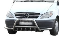 Защита переднего бампера Mercedes Vito II, Viano II - тип: с доп трубками фото 0