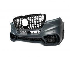 Front bumper Mercedes Sprinter 2018-.... type: with grille in amg style - v2 photo 0